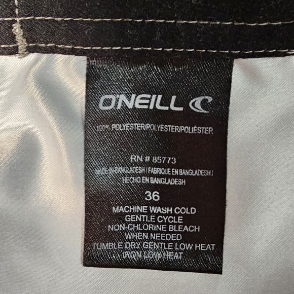 O'Neill Men's Red and Gray Swim Shorts Swimming Trunks Coral and Grey Size 38 - Picture 6 of 12